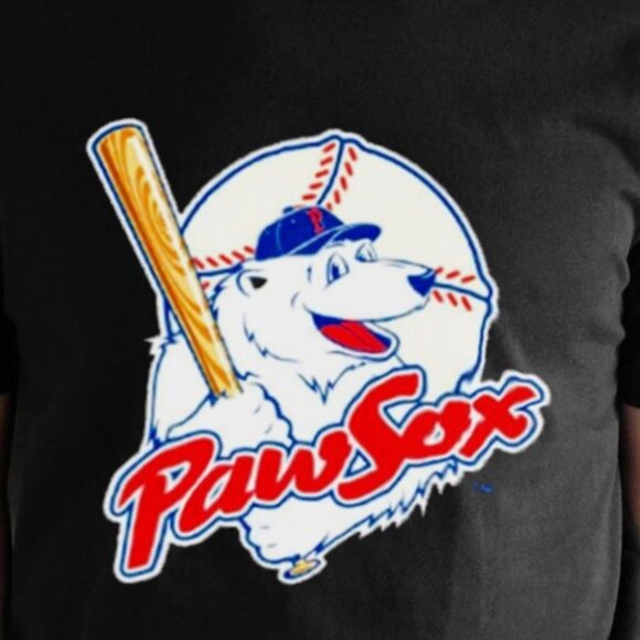 PawSox Retro Logo Baseball Team Graphic T-Shirt Sports Fan Classic Tee 05 - Picture 2 of 5